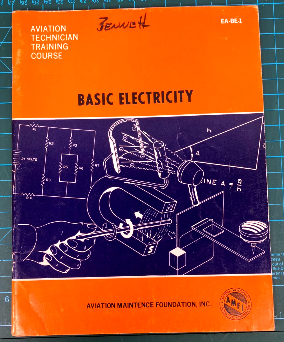 Aviation Technician Training Course Aircraft Basic Electric Manual 1974 English