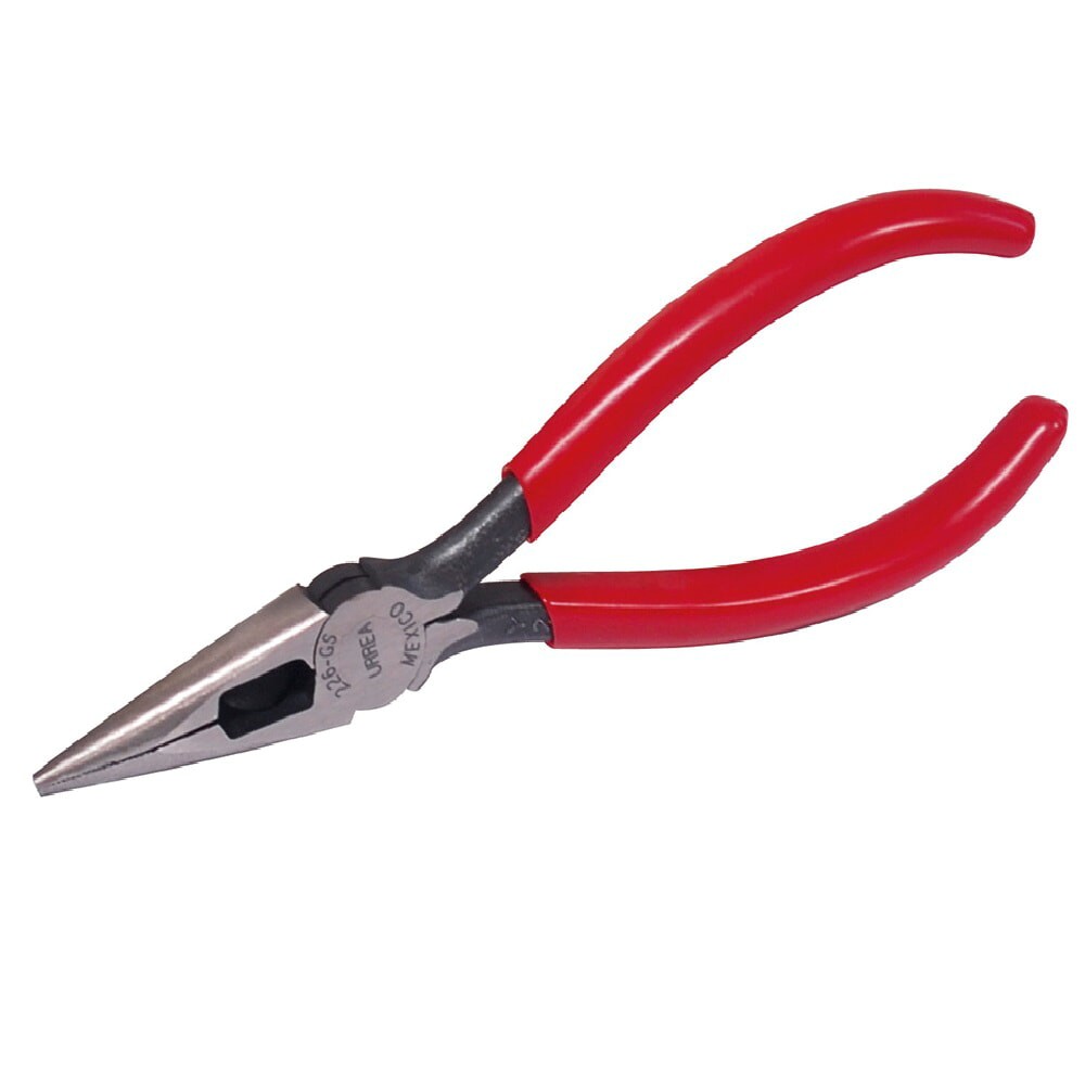 URREA 226GS Electrician Pliers Round Nose Side Cutting 6-1/4" Long, Serrated Jaw