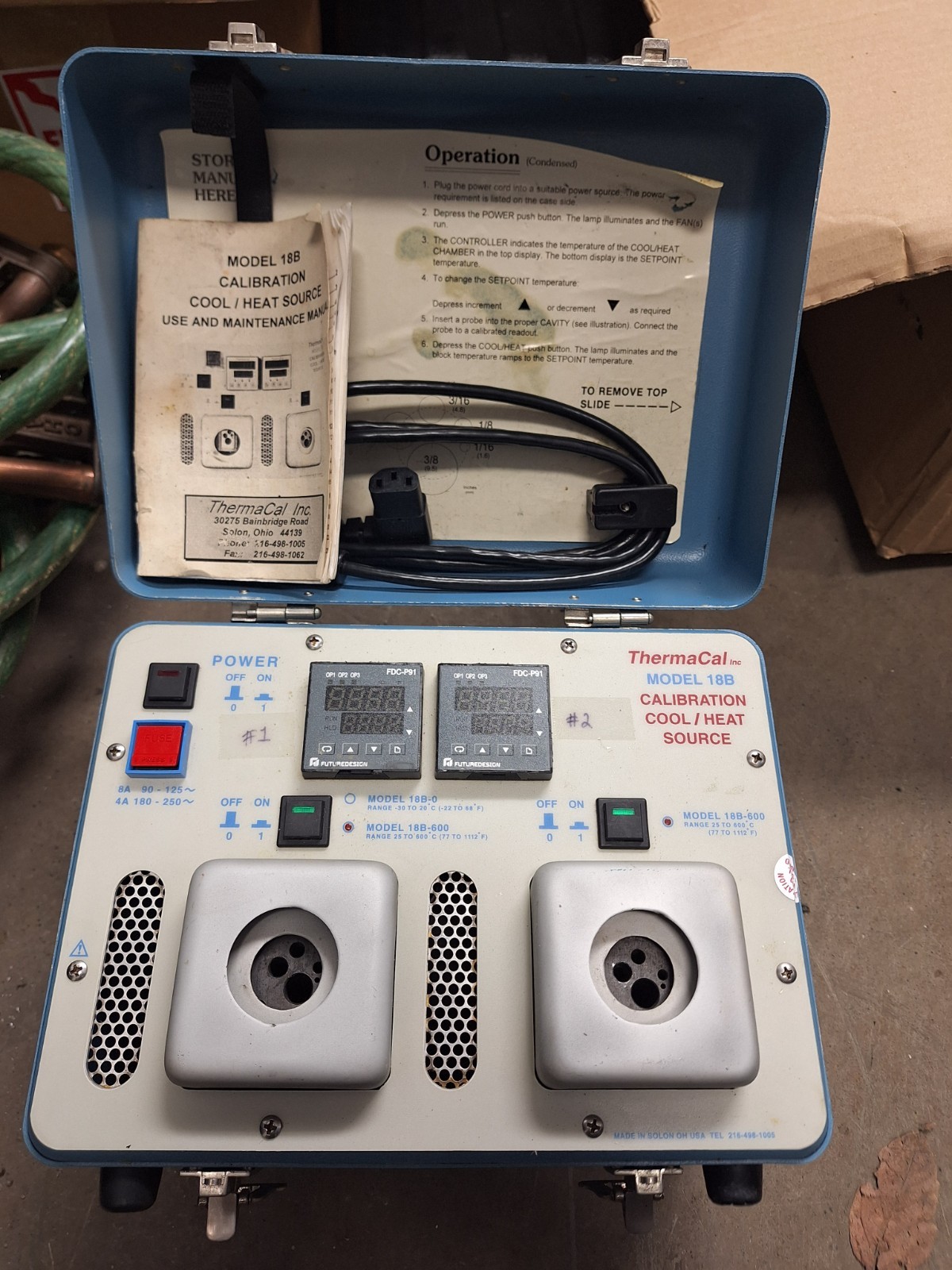 ThermaCal Model 20A Calibration COOL/HEAT Source Temperature Thermometer