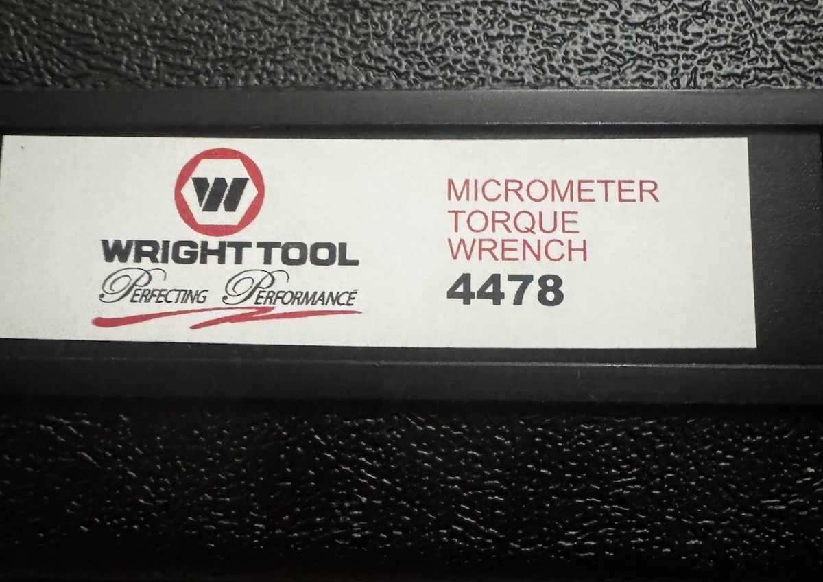 New Wright 1/2” Drive Torque Wrench 50-250 Ft Lb USA Calibrated New- Old Stock