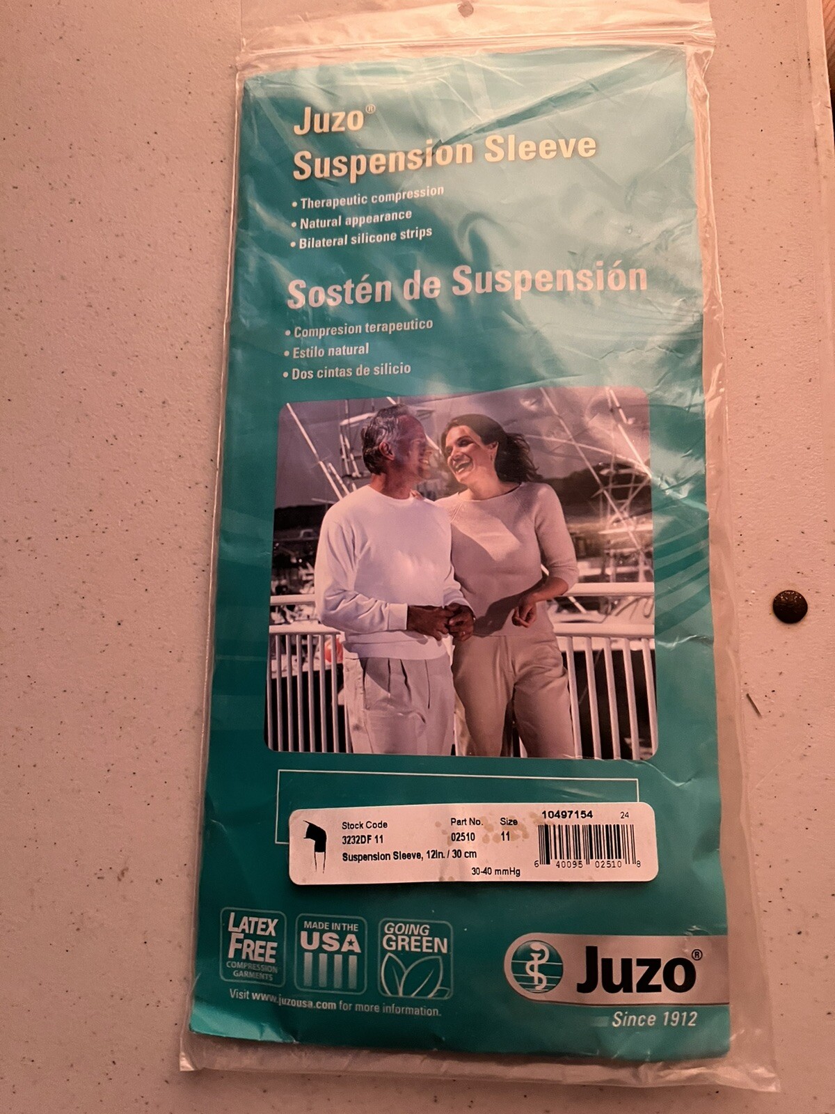 Juzo Suspension Sleeve Stocking New Size ll BEIGE