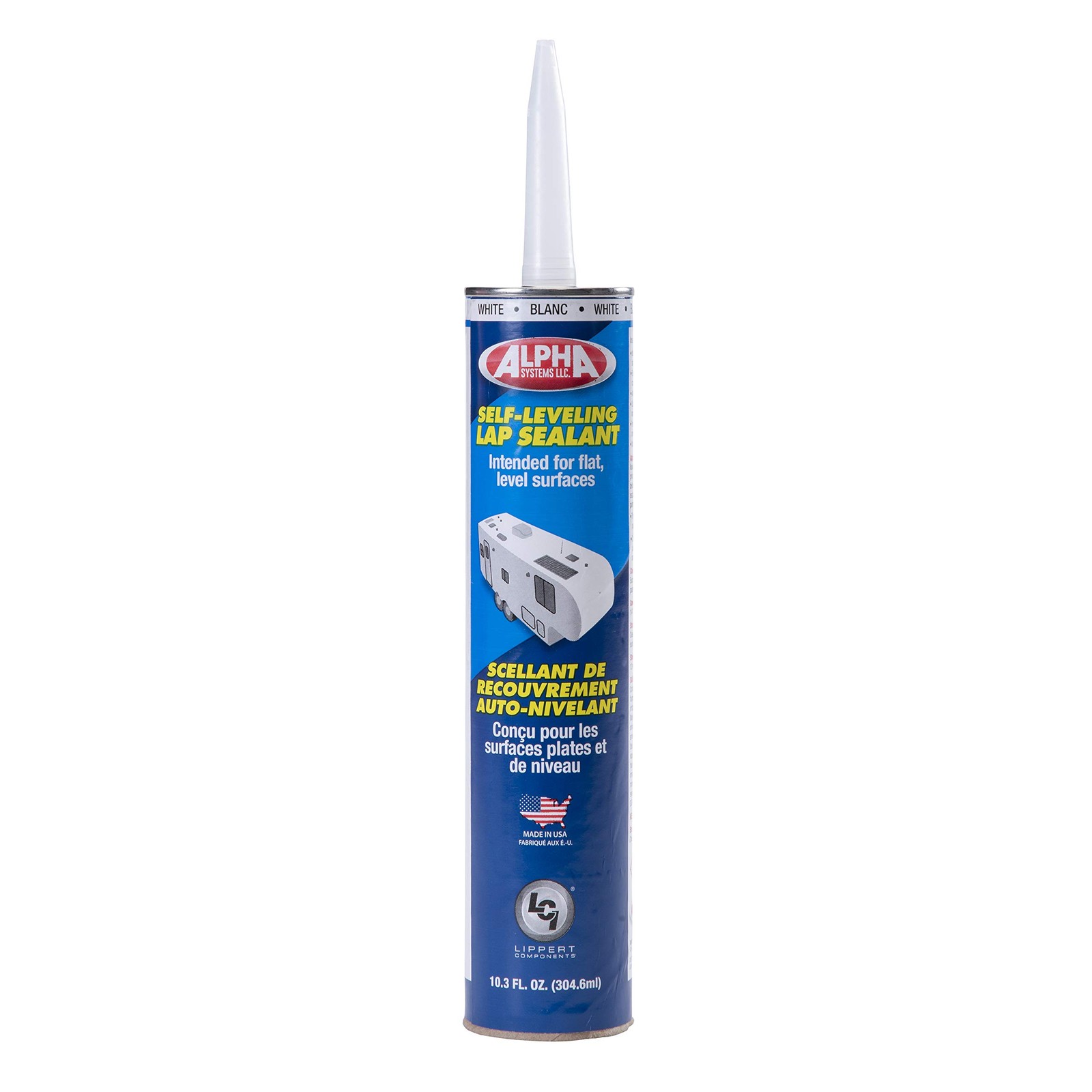RV Roof Sealant Low VOC SelfLeveling Alpha Systems 10.3 oz Tube