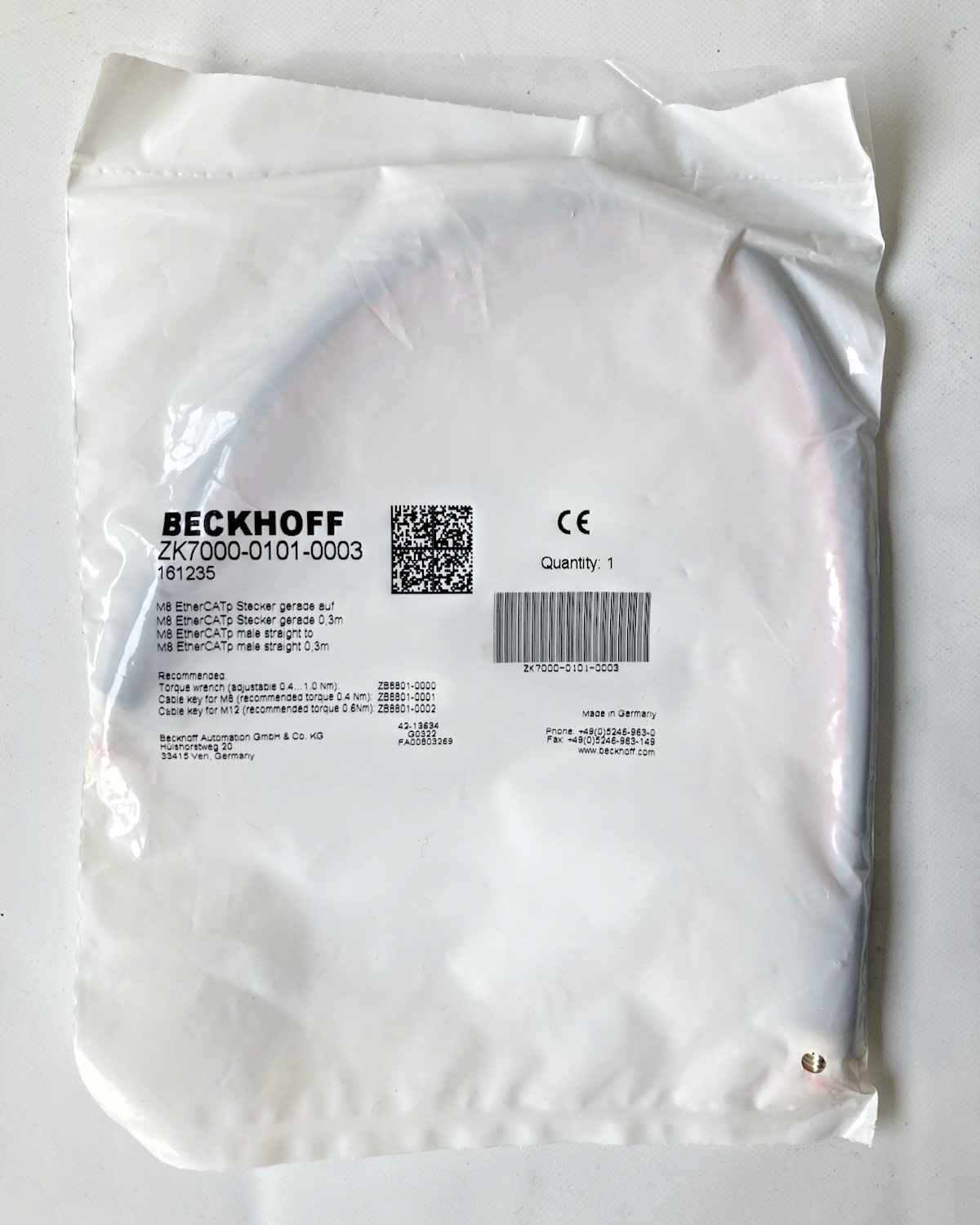 BECKHOFF ZK7000-0101-0003 / ZK700001010003