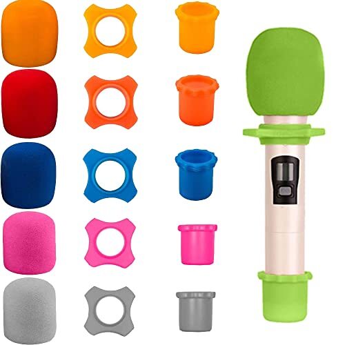 6 Set Microphone Protection Foam,  6 Shakeproof Anti-Rolling Wireless Handheld