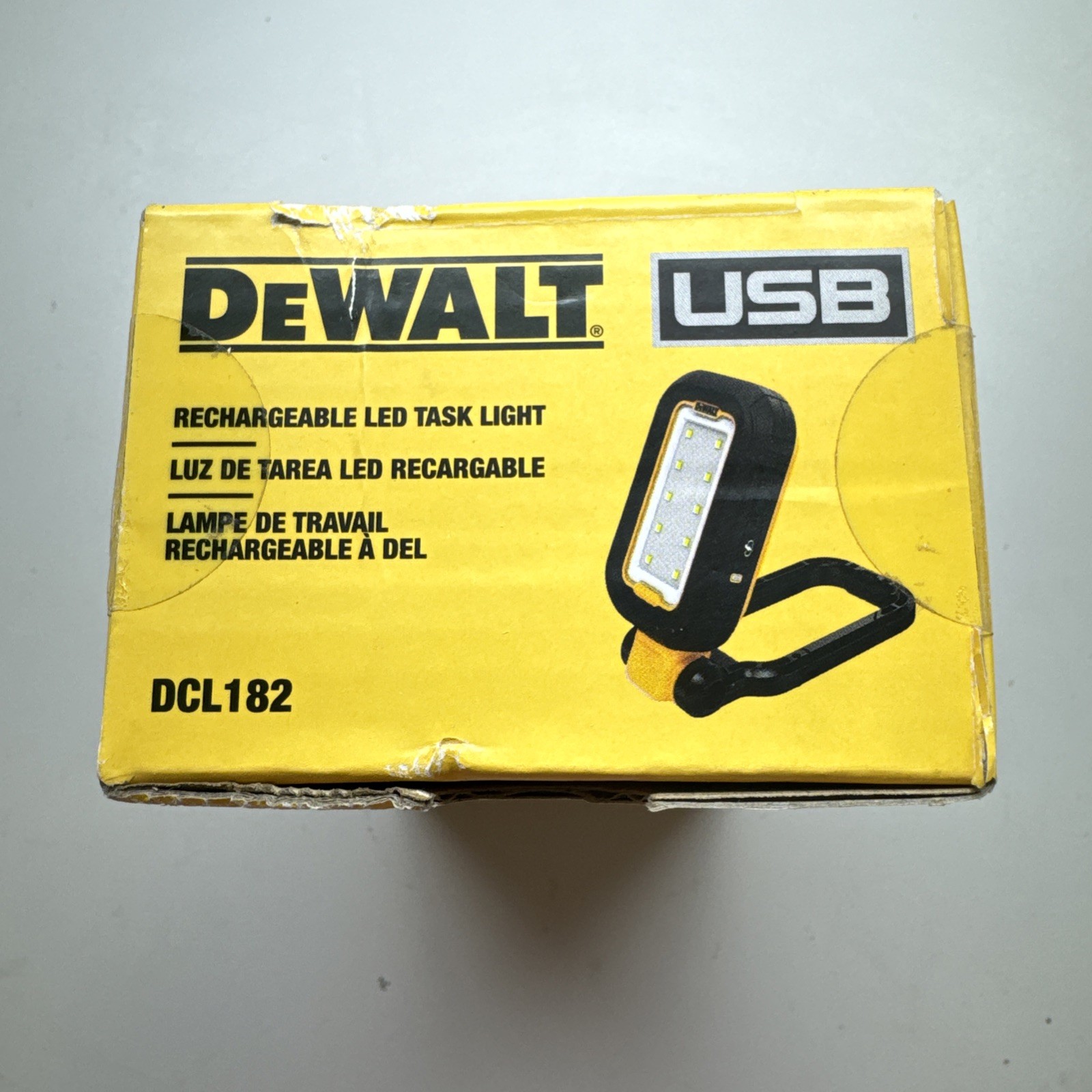 Brand New - DeWalt Rechargeable LED Task Light USB-C DCL182