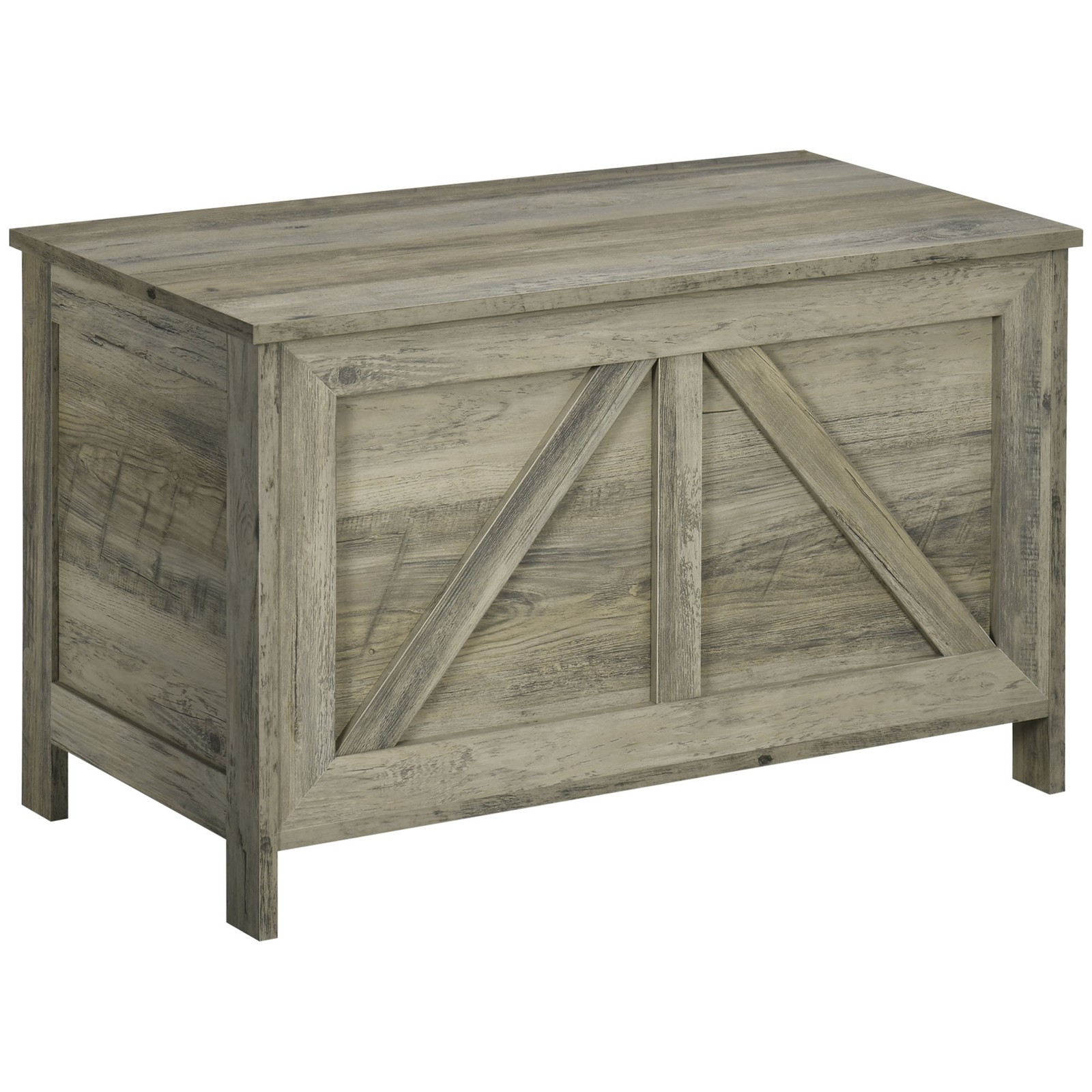 Lift-Top 30" Storage Chest Trunk Toy Organizer for Bedroom Living Room Entryway