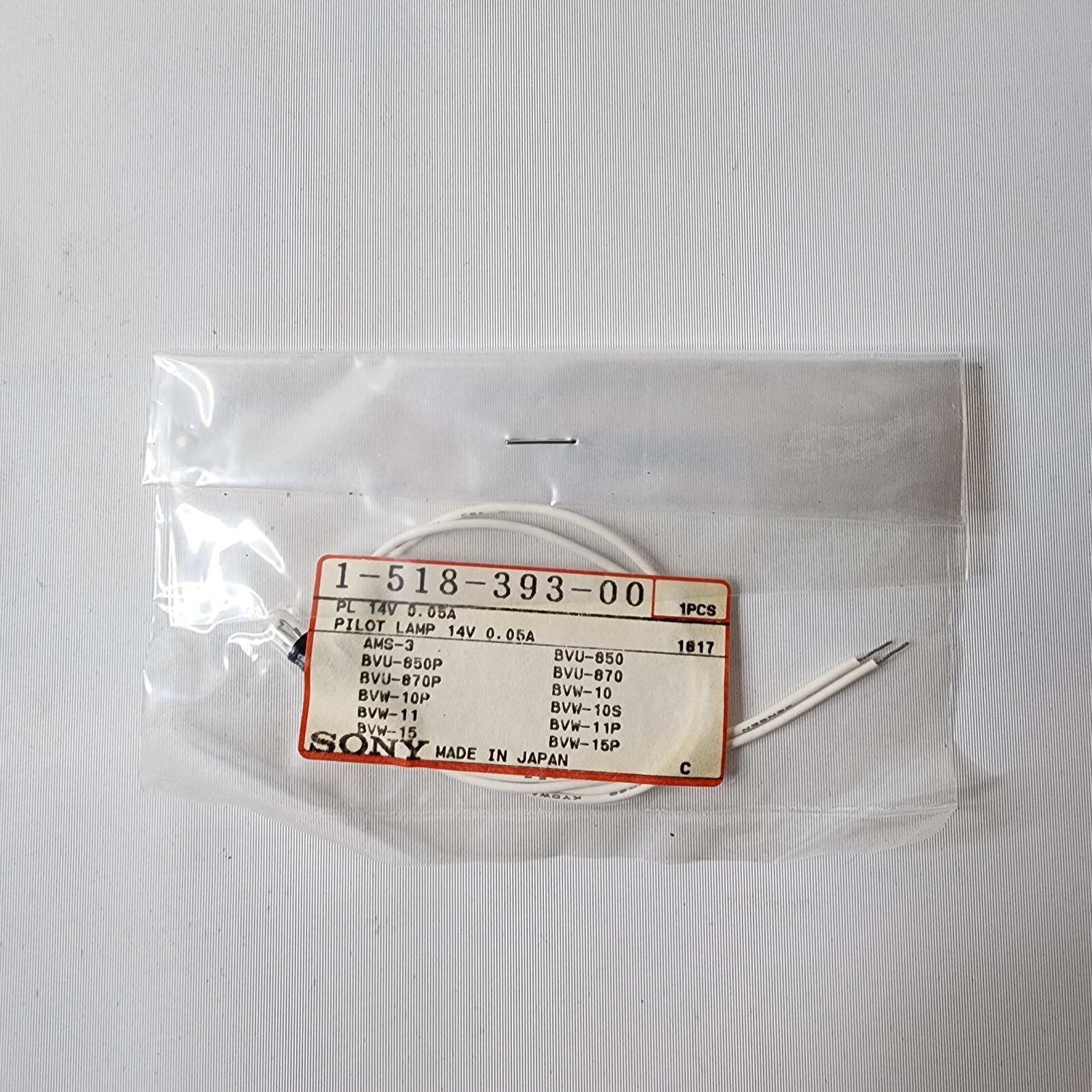 Sony 1-518-393-00 Pilot Lamp 14V 0.05A