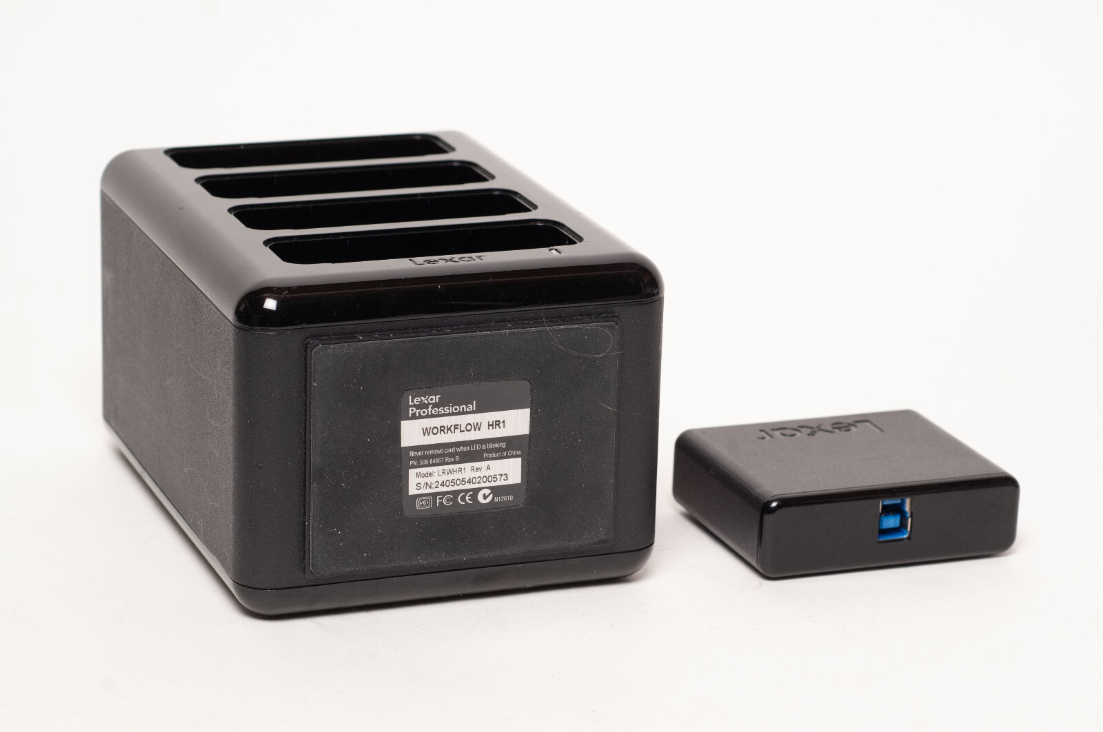 Exc Lexar Prof Workflow HR1 Hub USB 3.0 with CFR1 compact flash reader tested