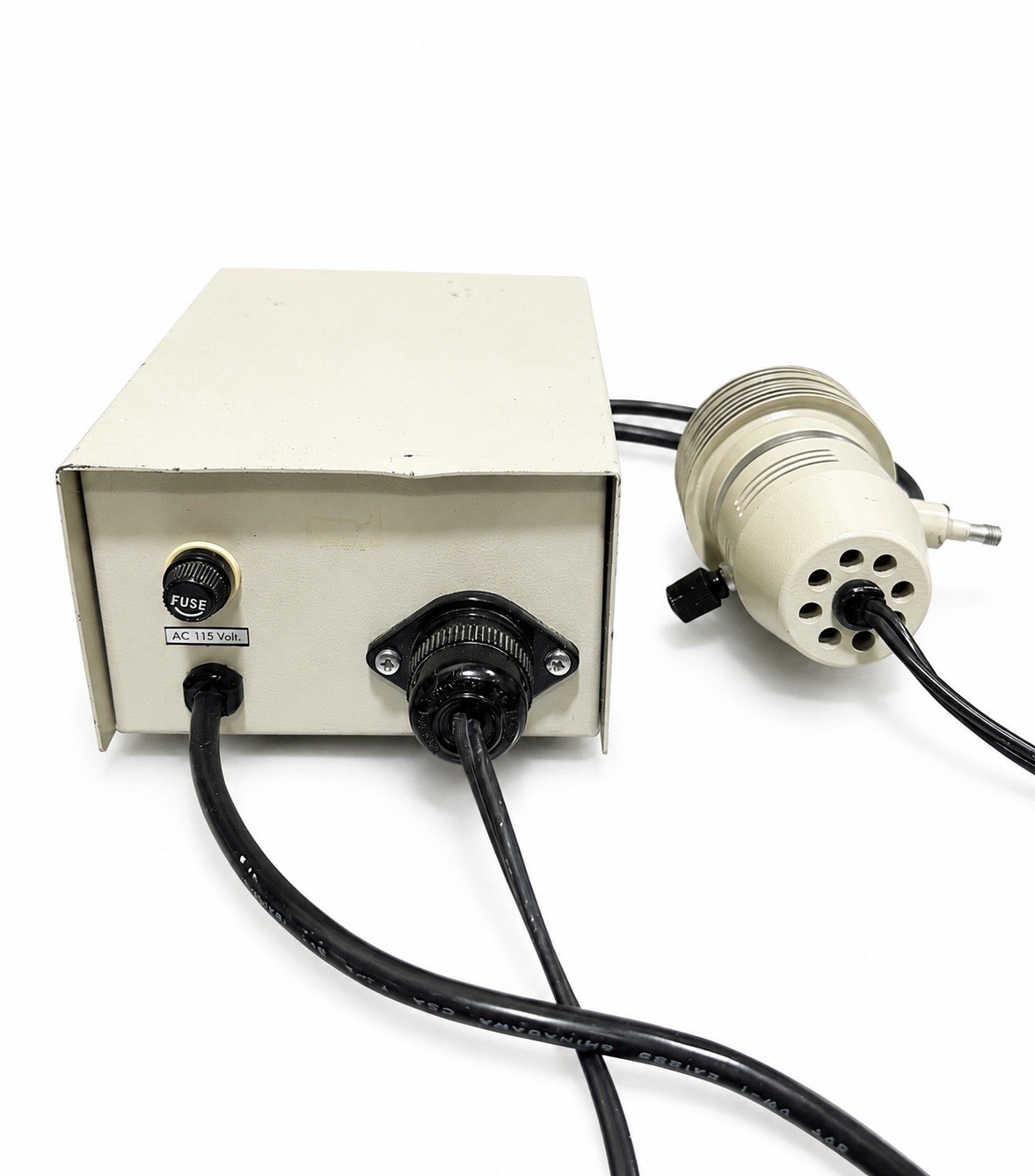 Microscope Lamp Housing & Illuminator Power Supply 115V Variable Control Japan