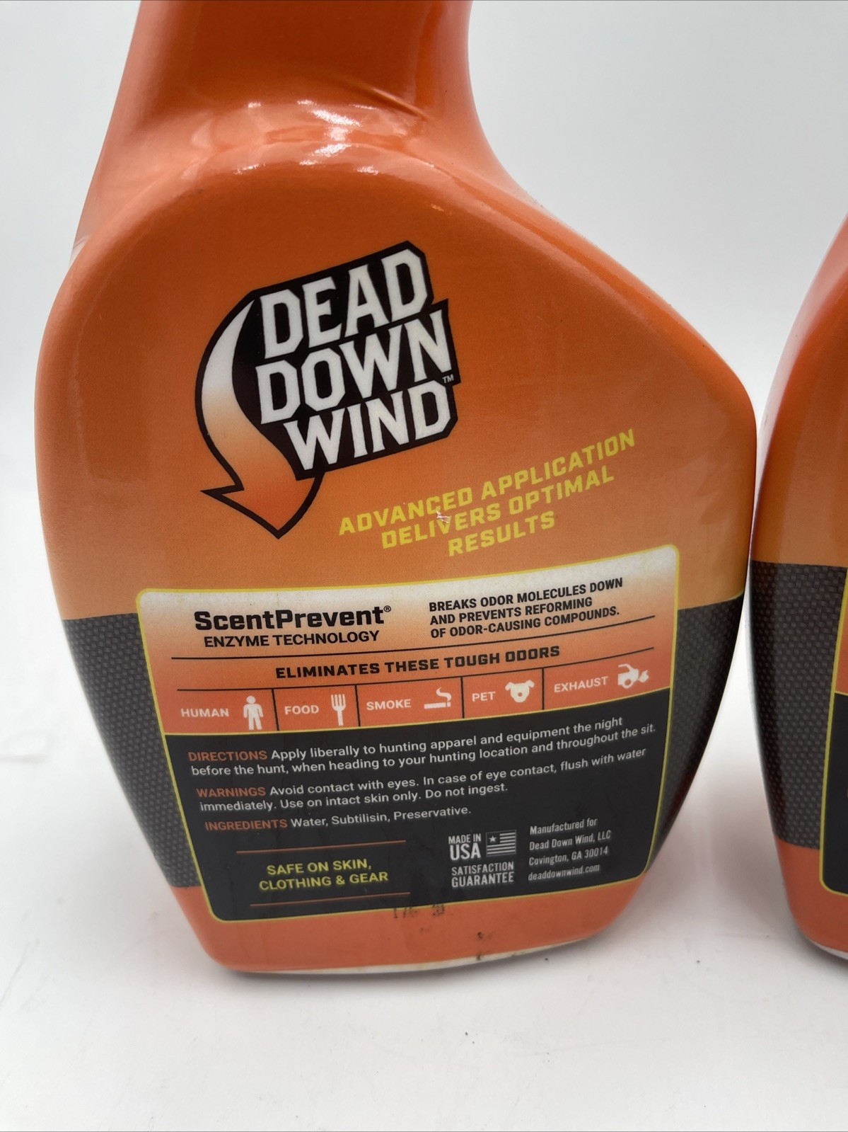 Dead Down Wind Oder Eliminating Field Spray (2) 32oz Bottles