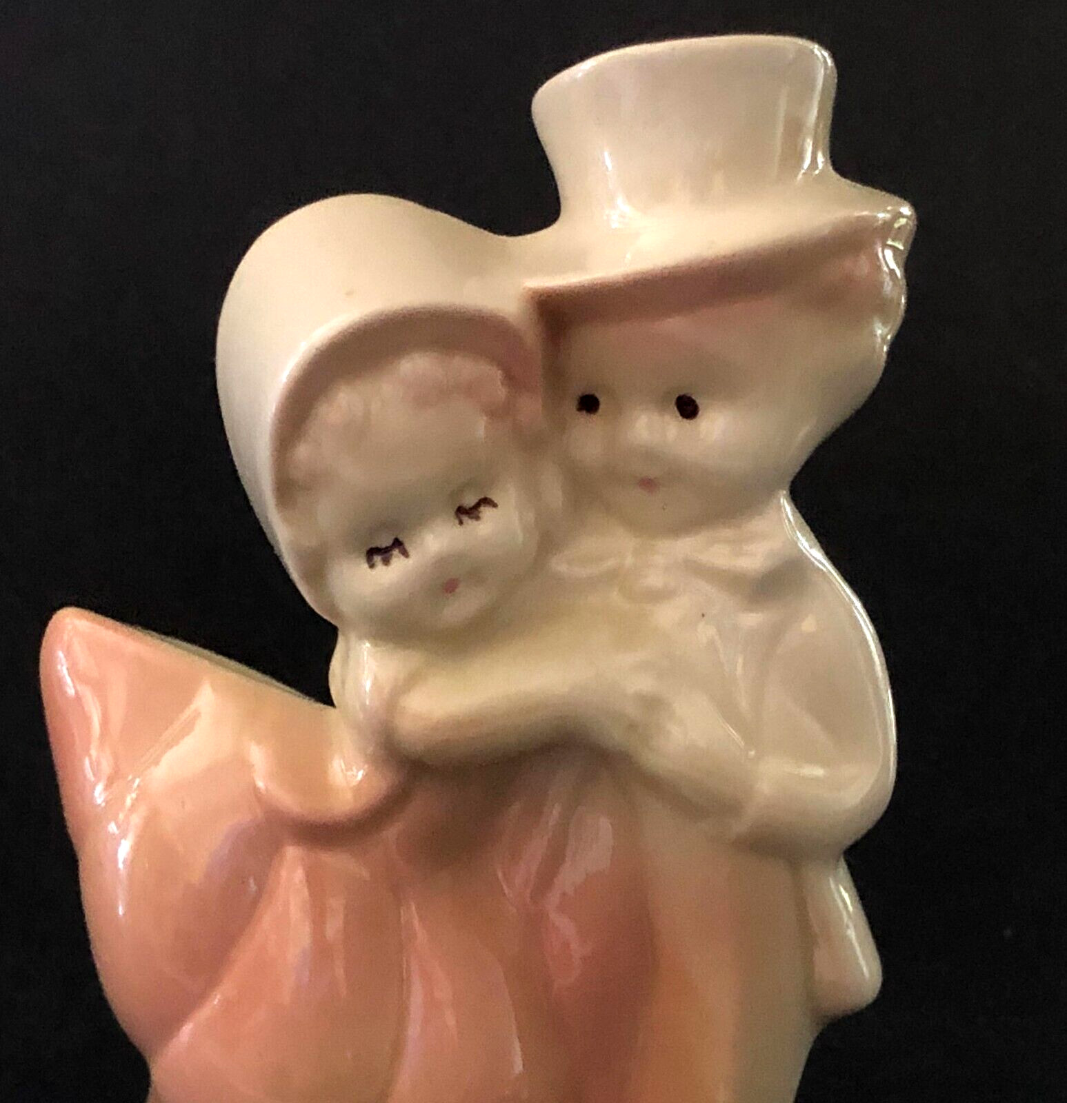 Shawnee Planter Dancing Couple 40s 50s Victorian Dress Expressive Pink Vintage