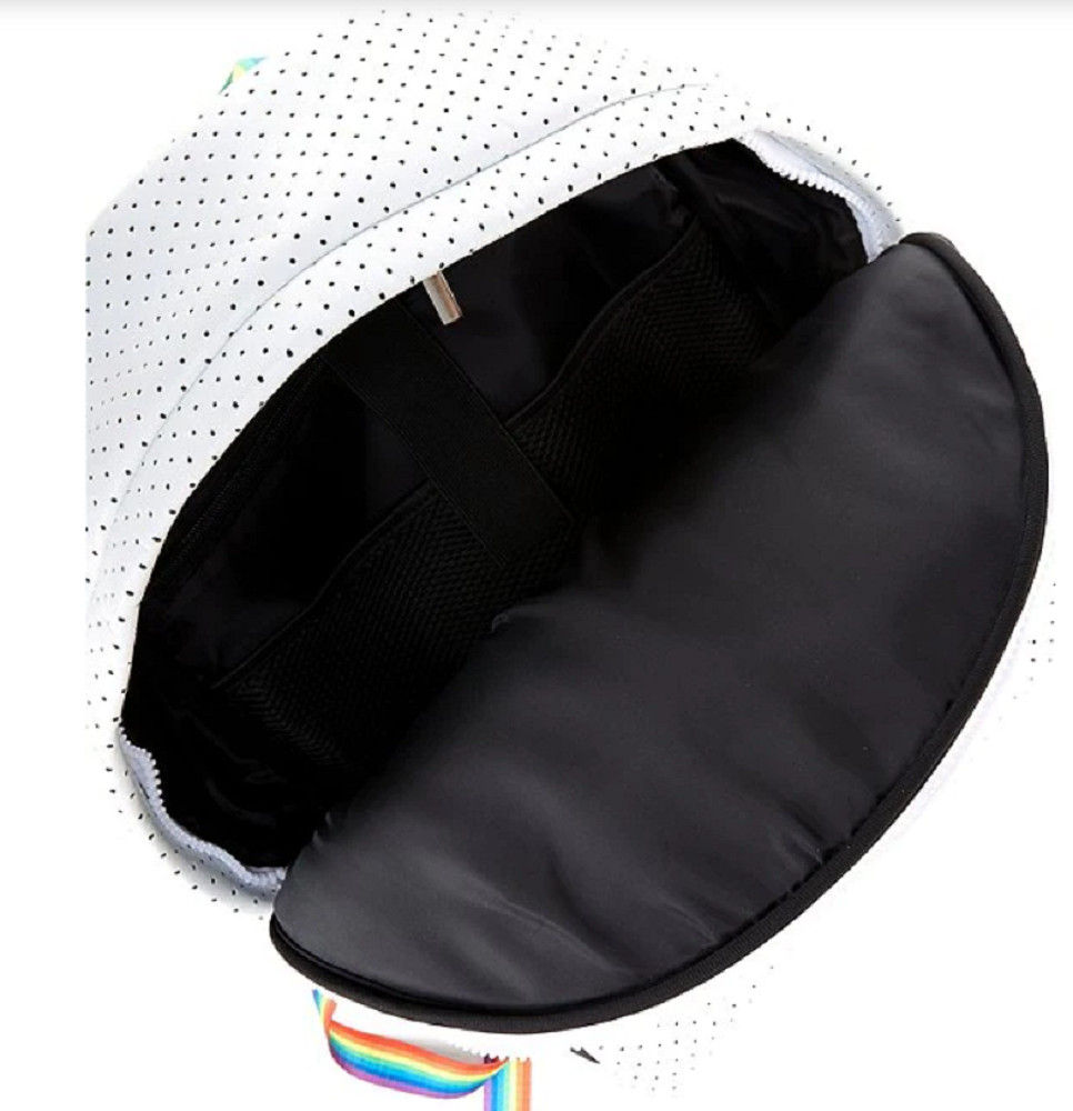 Parker & Hyde Rainbow Stripe Neoprene Backpack White NWT