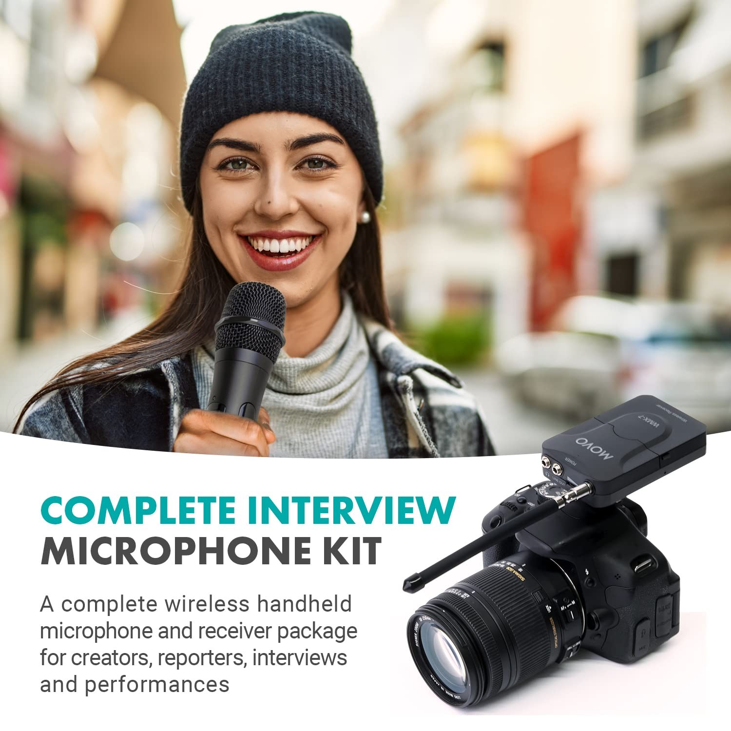 WMX-7-TH+RX Handheld Wireless Microphone System - Omnidirectional Microphone ...