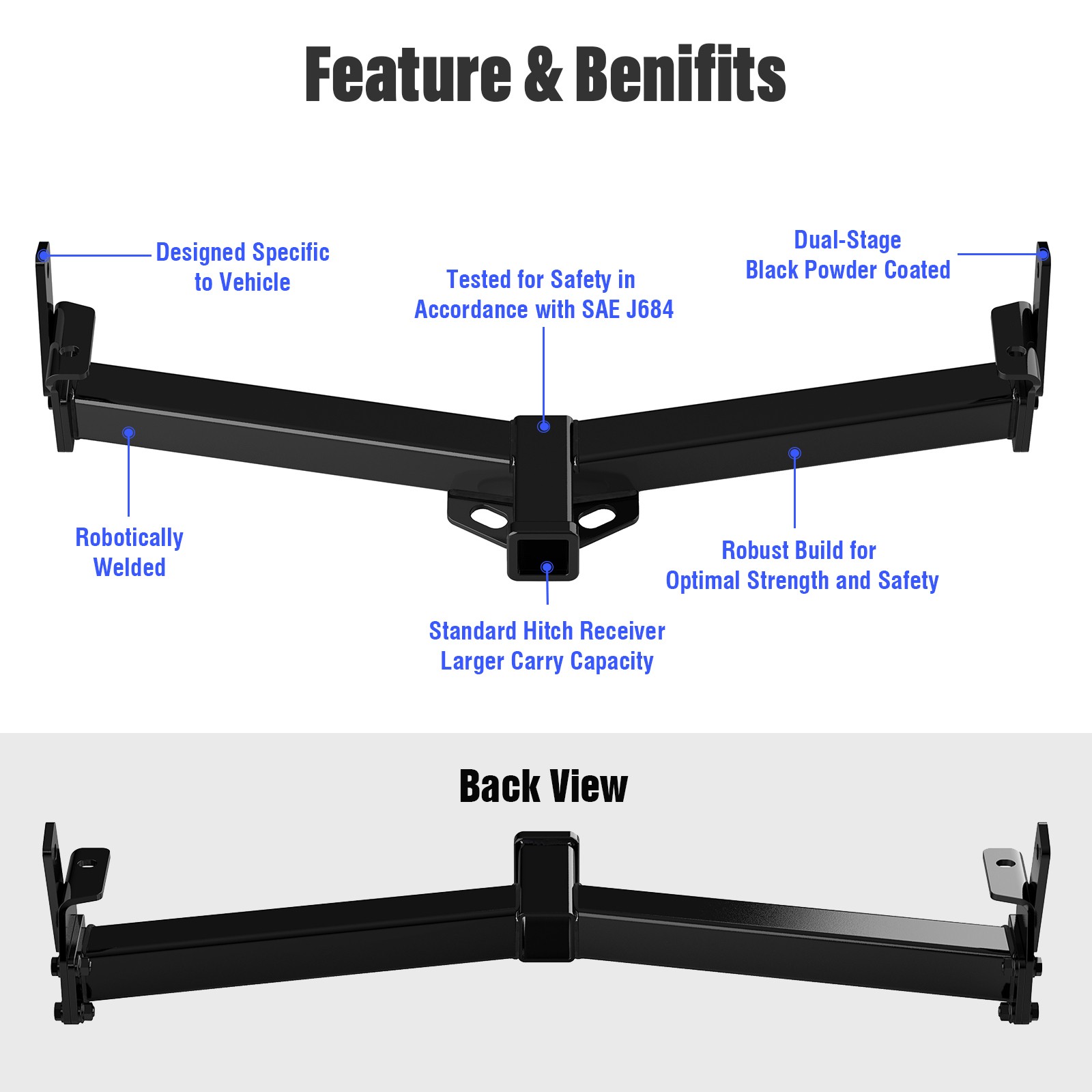 2 Inch Trailer Hitch Receiver For Ford Explorer 1991-2003