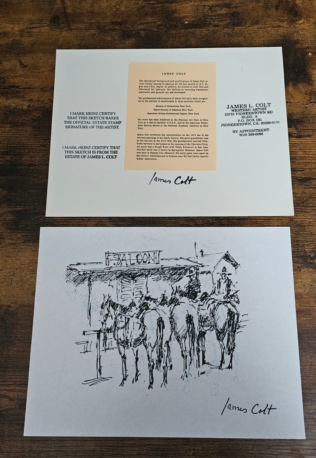 James Colt Western Cowboys Saloon Sketching (13)
