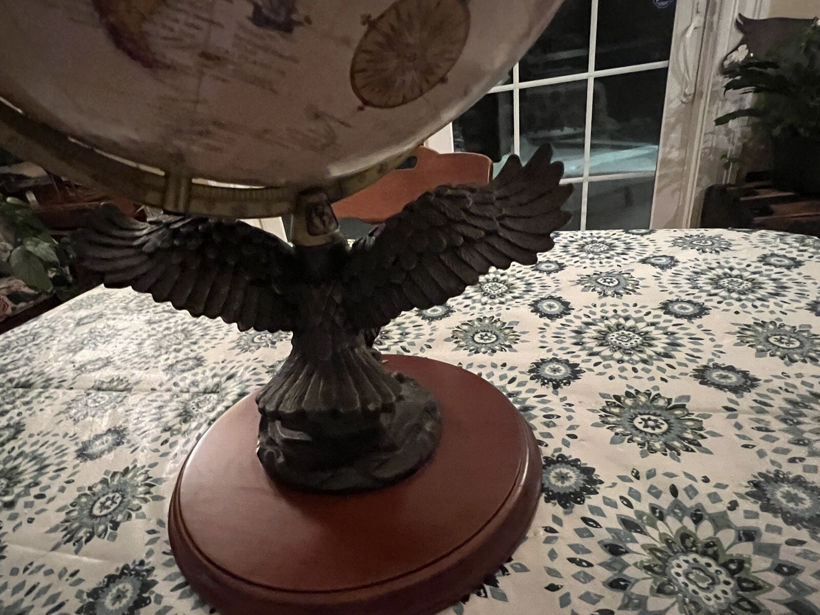 Replogle 12" diameter Classic World Globe, American Bald Eagle Base