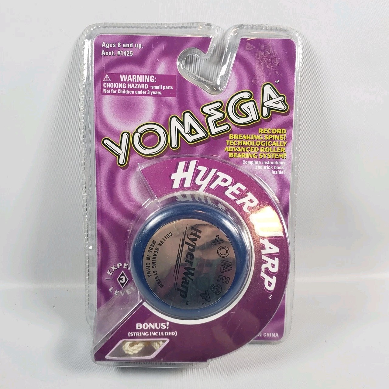 Vintage Yomega Ban Dai Hyper Warp Yo-Yo Blue 1999