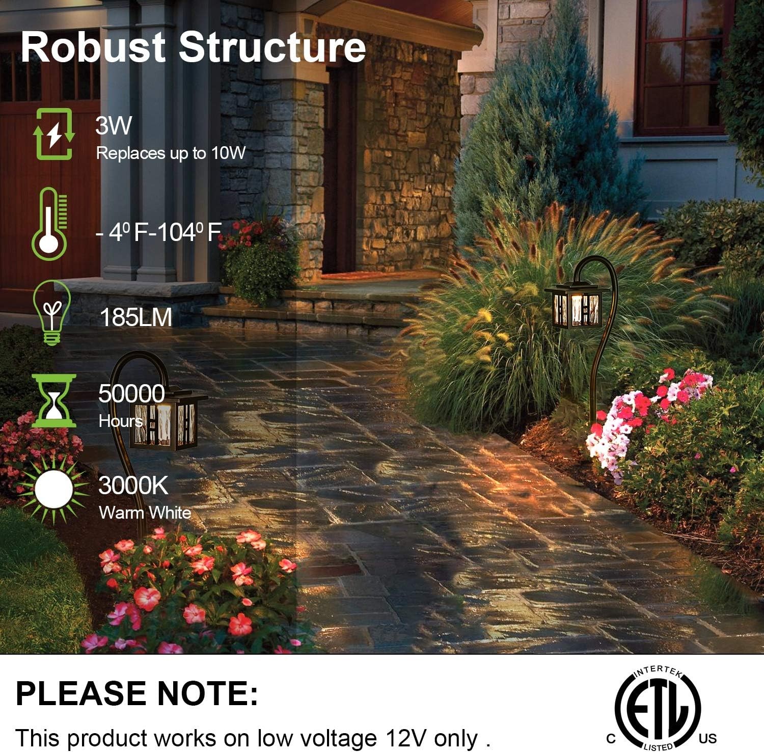 Low Voltage Outdoor Integrated LED Landscape Lighting