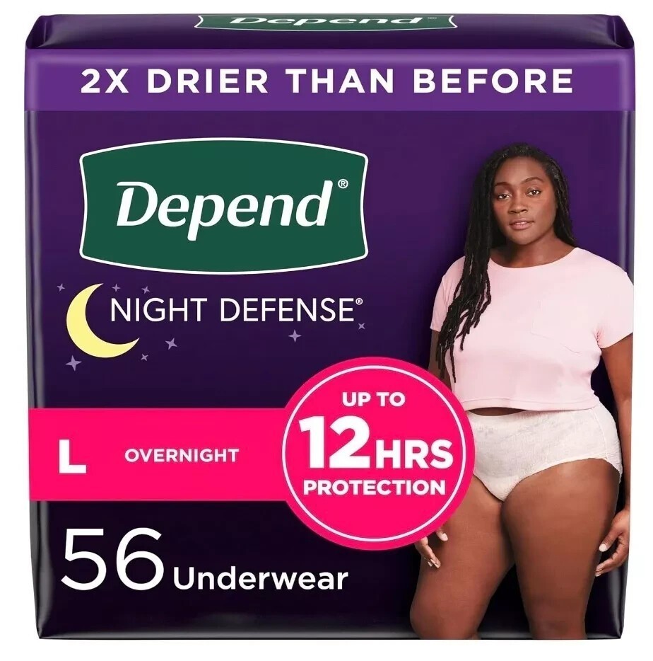 Night Defense Adult Incontinence & Postpartum Bladder Leak Underwear for Women