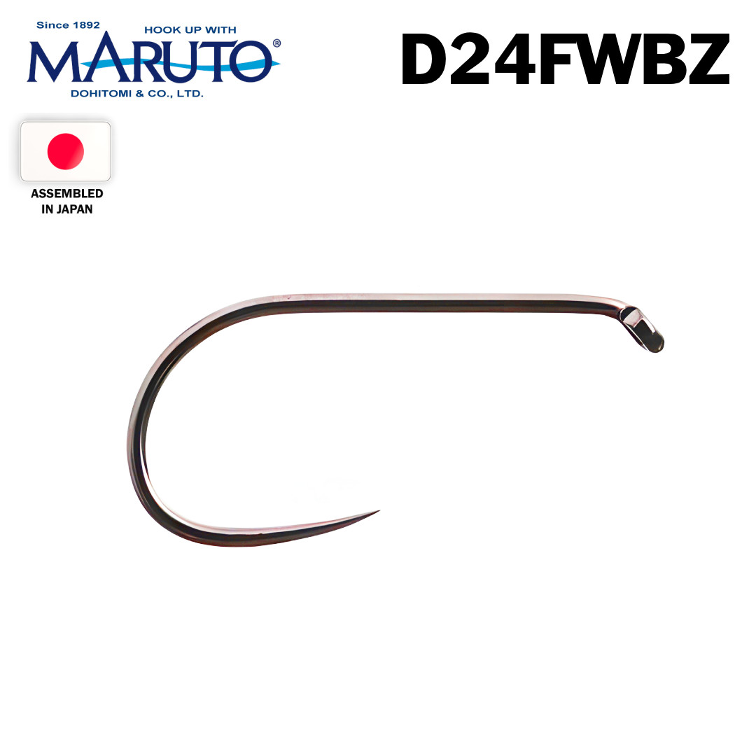 100/1000 pack MARUTO DOHITOMI D24FW Bronzed Dry Fly