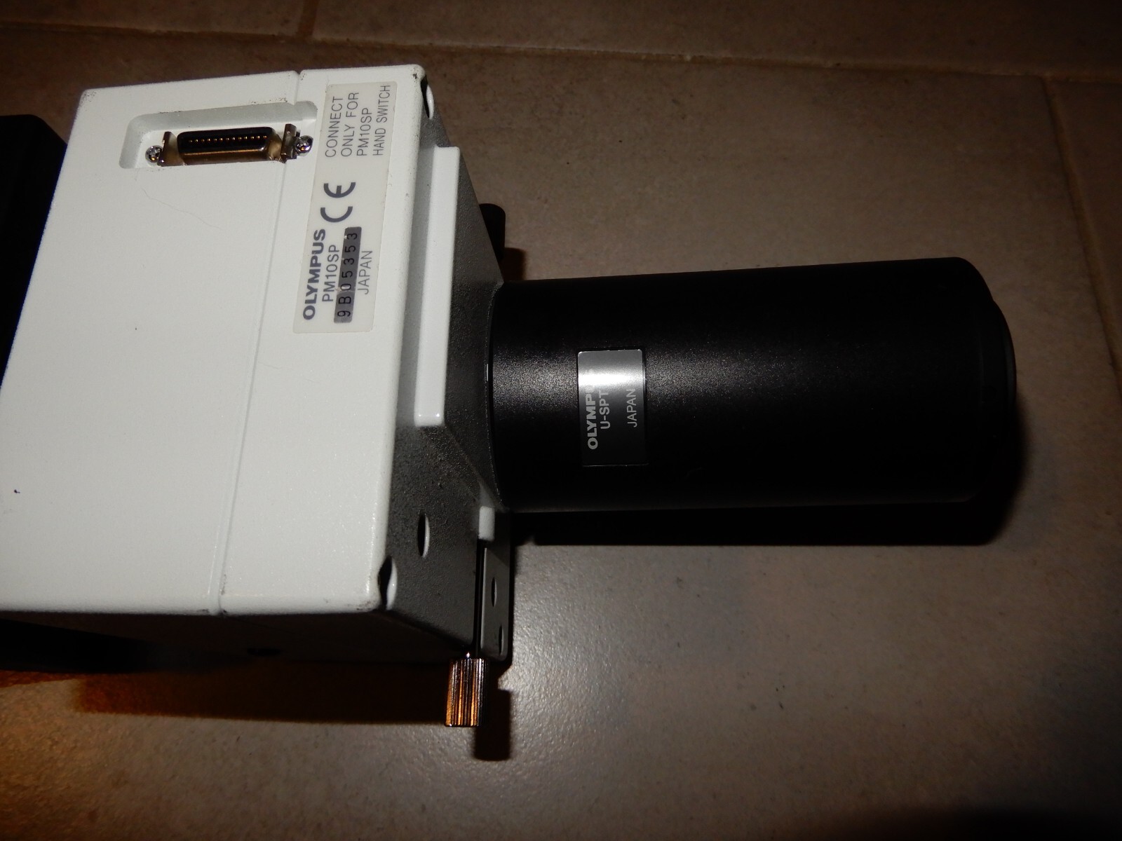 Olympus PM-C35DX 35MM Microscope Camera with PM-DA35DX Adapter and U-SPT Lens