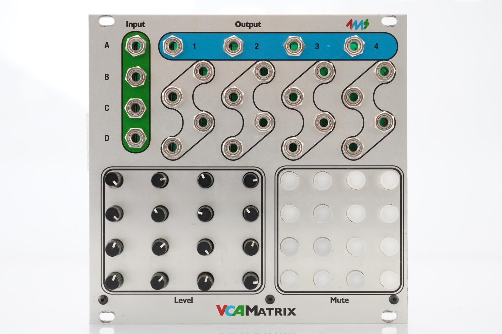 4MS VCA Matrix Eurorack Module w/ CV Patch Cables #52437