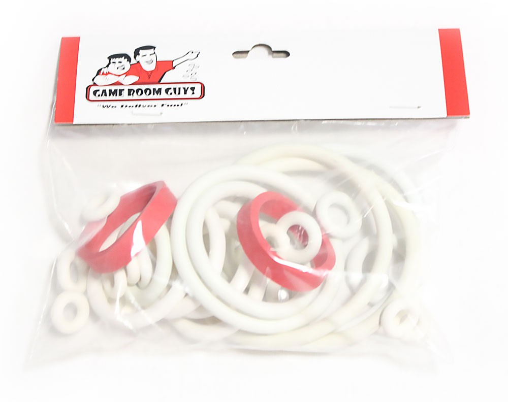 1973 Bally Monte Carlo Pinball Machine Replacement Repair Rubber Ring Kit White
