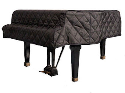 Steinway Black Quilted Grand Piano Cover with Side Slits for 5'1" Model S