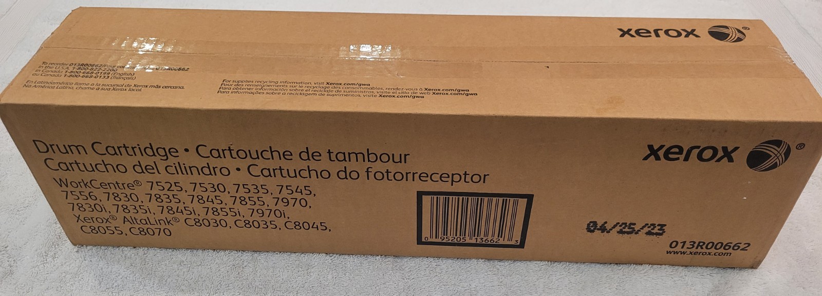 Genuine Xerox 013R00662 Drum Cartridge 7525 7530 7535 7545 7556 7830 7835 C8030