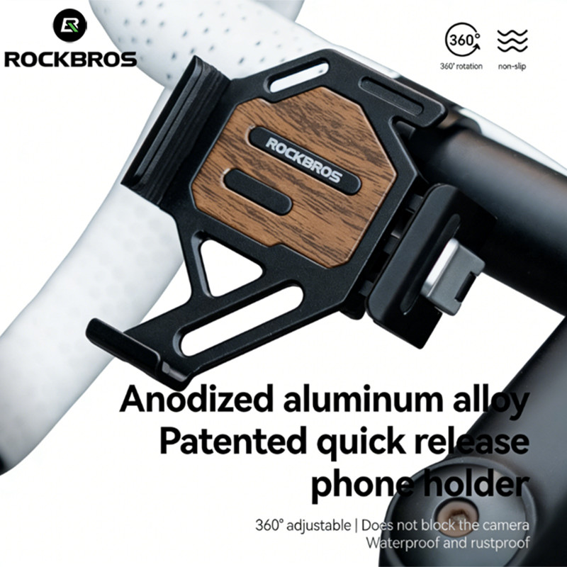 ROCKBROS Anti-Shake Cell Bike Phone Holder Motorcycle Phone Mount For 2.56–3.74"