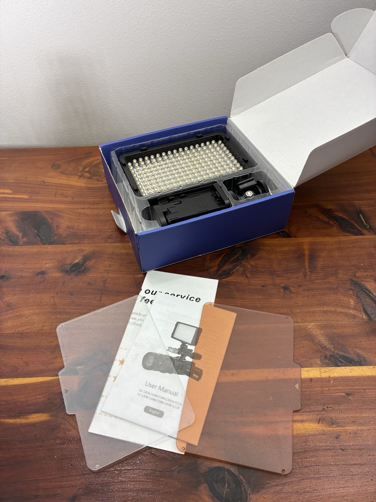 Pro Series LED Video Light LE‑130A Portable Camera Panel, MCOPLUS, New Open Box