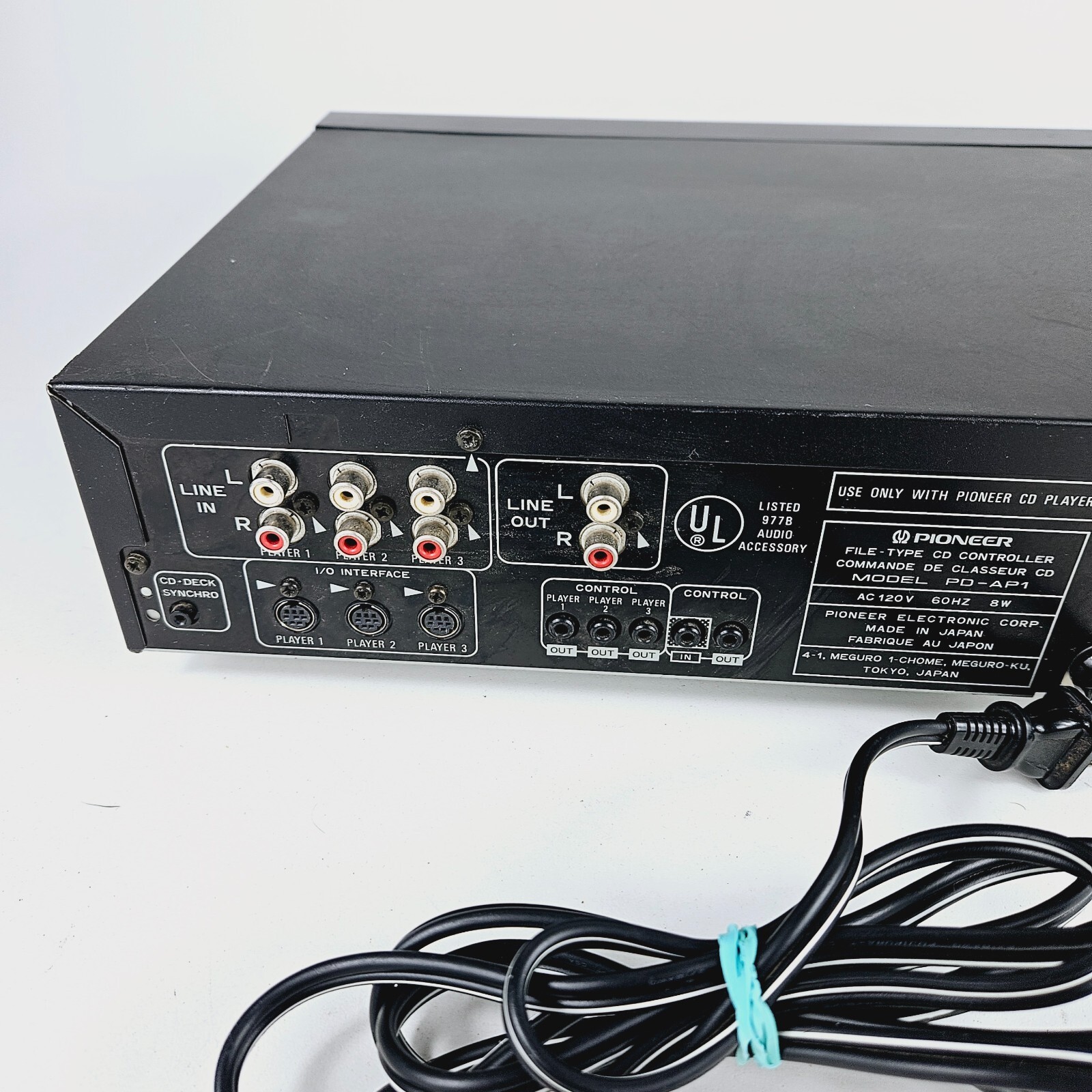 Pioneer PD-AP1 Compact Disc File System CD Controller w/ Remote Tested & Working