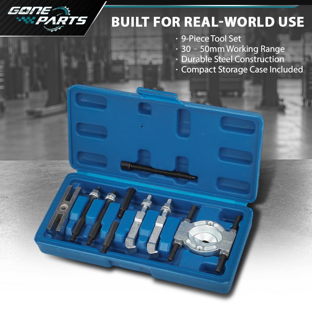 9-Piece Bearing Separator and Puller Set | Heavy Duty Bearing Splitter Puller