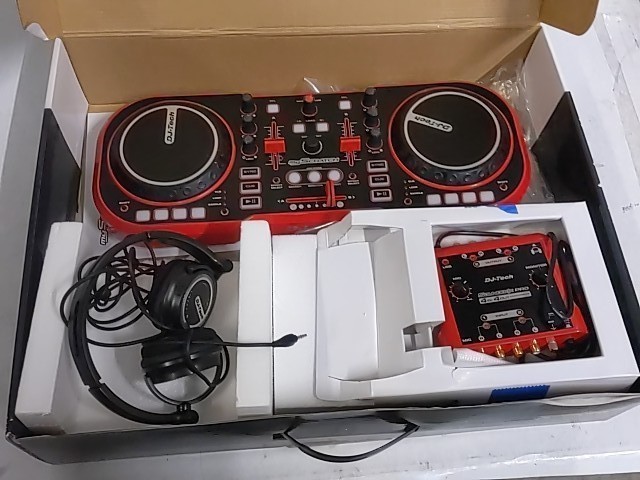 FIRST AUDIO USB DJ MIDI Controller with Headphones and External Sound Interface