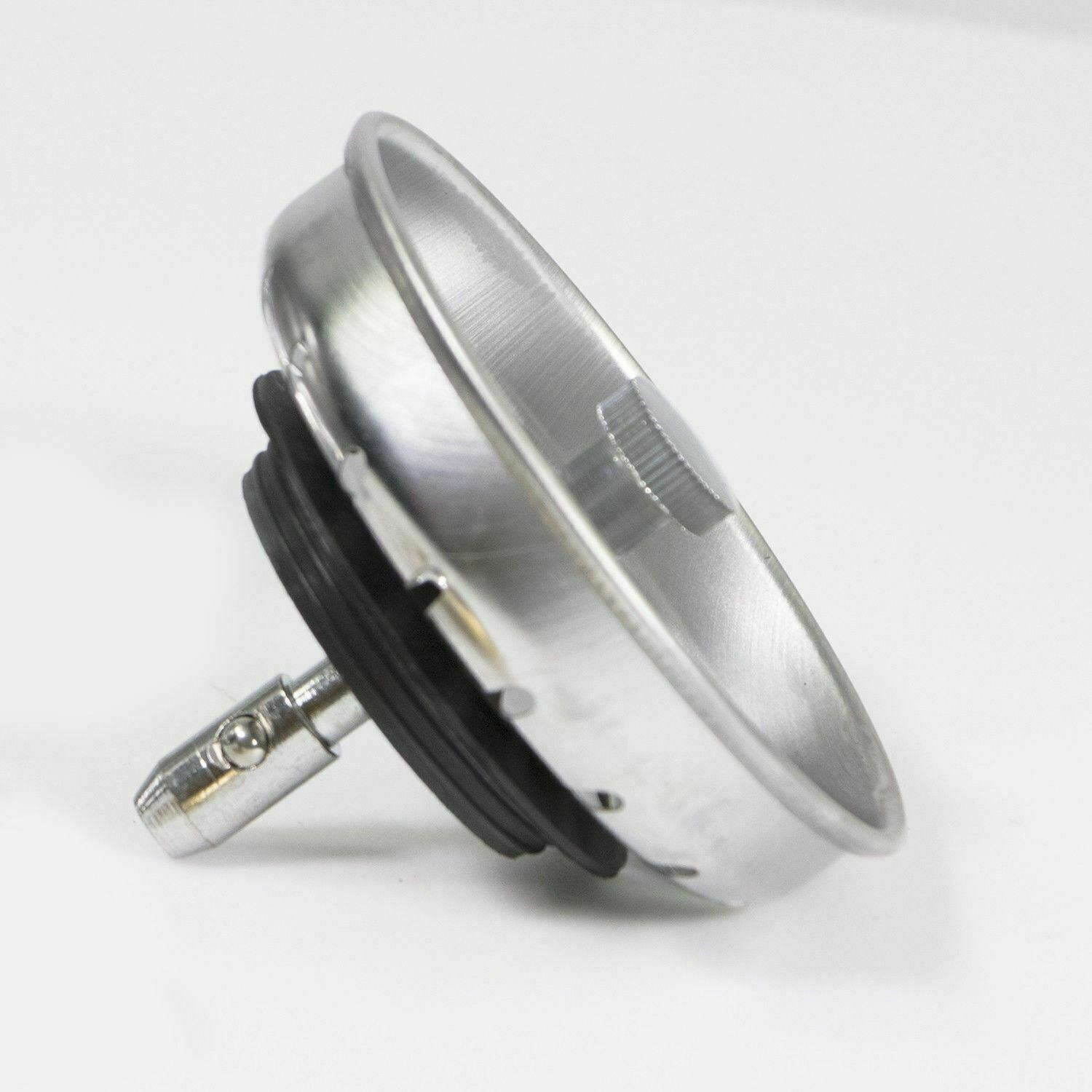 Stainless Steel (3.5) Sink Strainer Replacement Basket Ball Lock Rubber Stopper