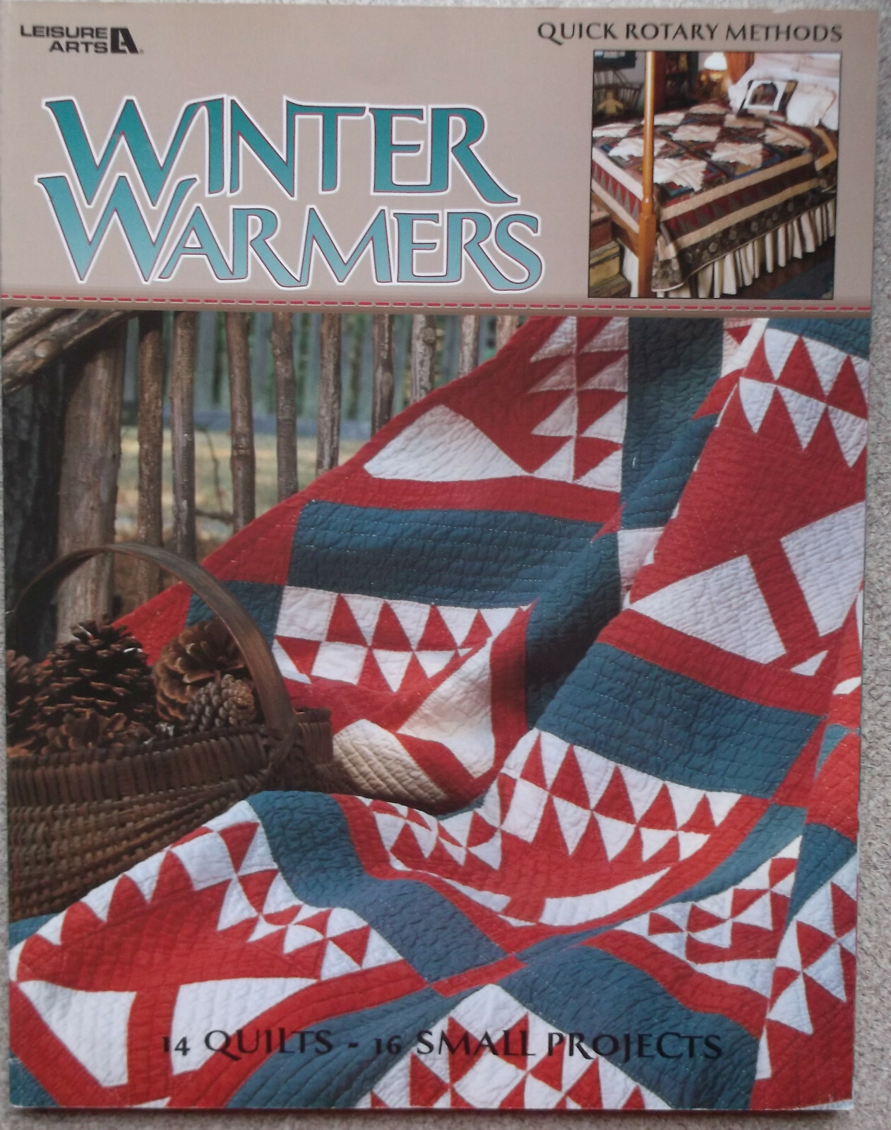 WINTER WARMERS quilt project 30 patterns design Leisure Arts 1999