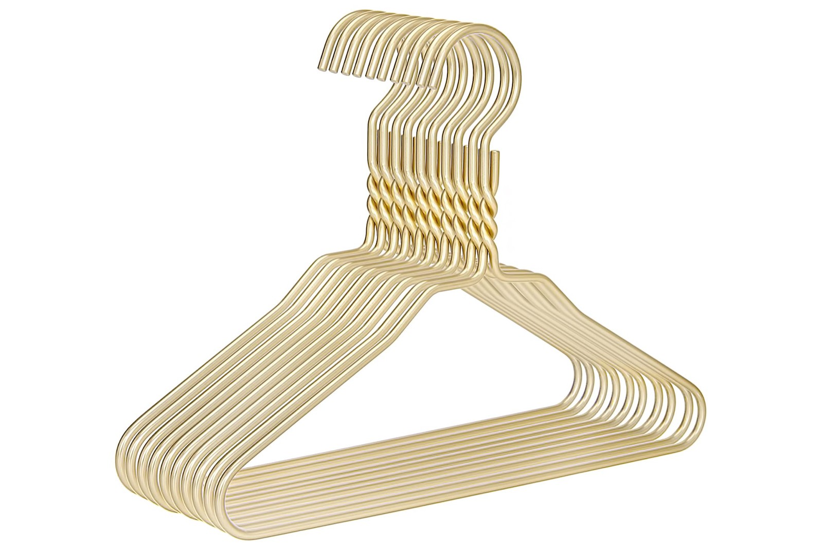 Beautiful Gold Aluminum Metal Suit Hangers Heavy Duty Coat Hangers (12" Kids