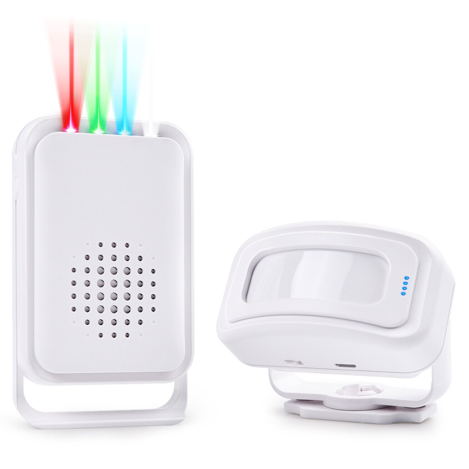 Indoor Motion Sensor with Receiver Loud Chime Bell Vibration Mode Warm Reminder