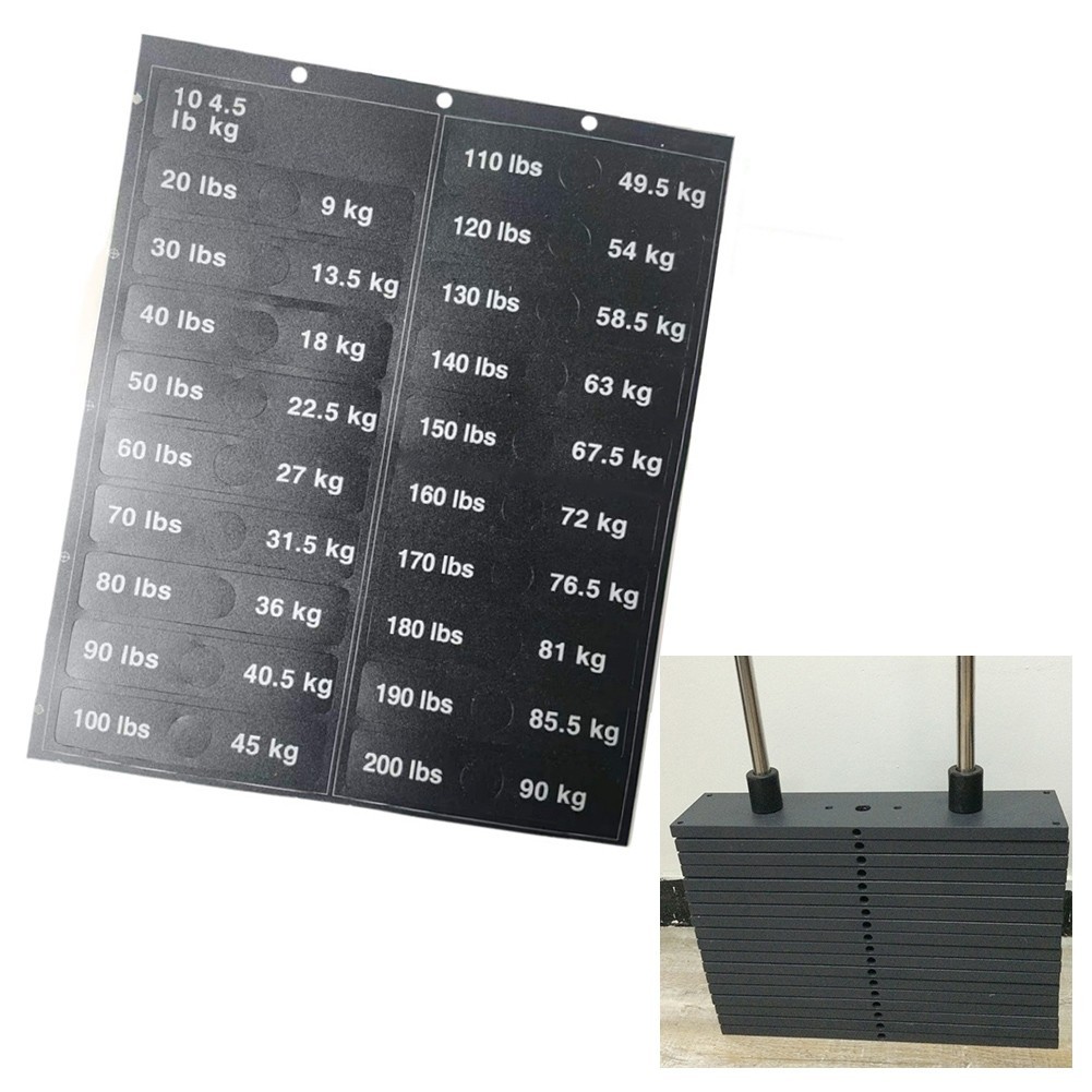 Gym Weight Stickers Weight Stickers Number Stickers SmoothTraceless Removal