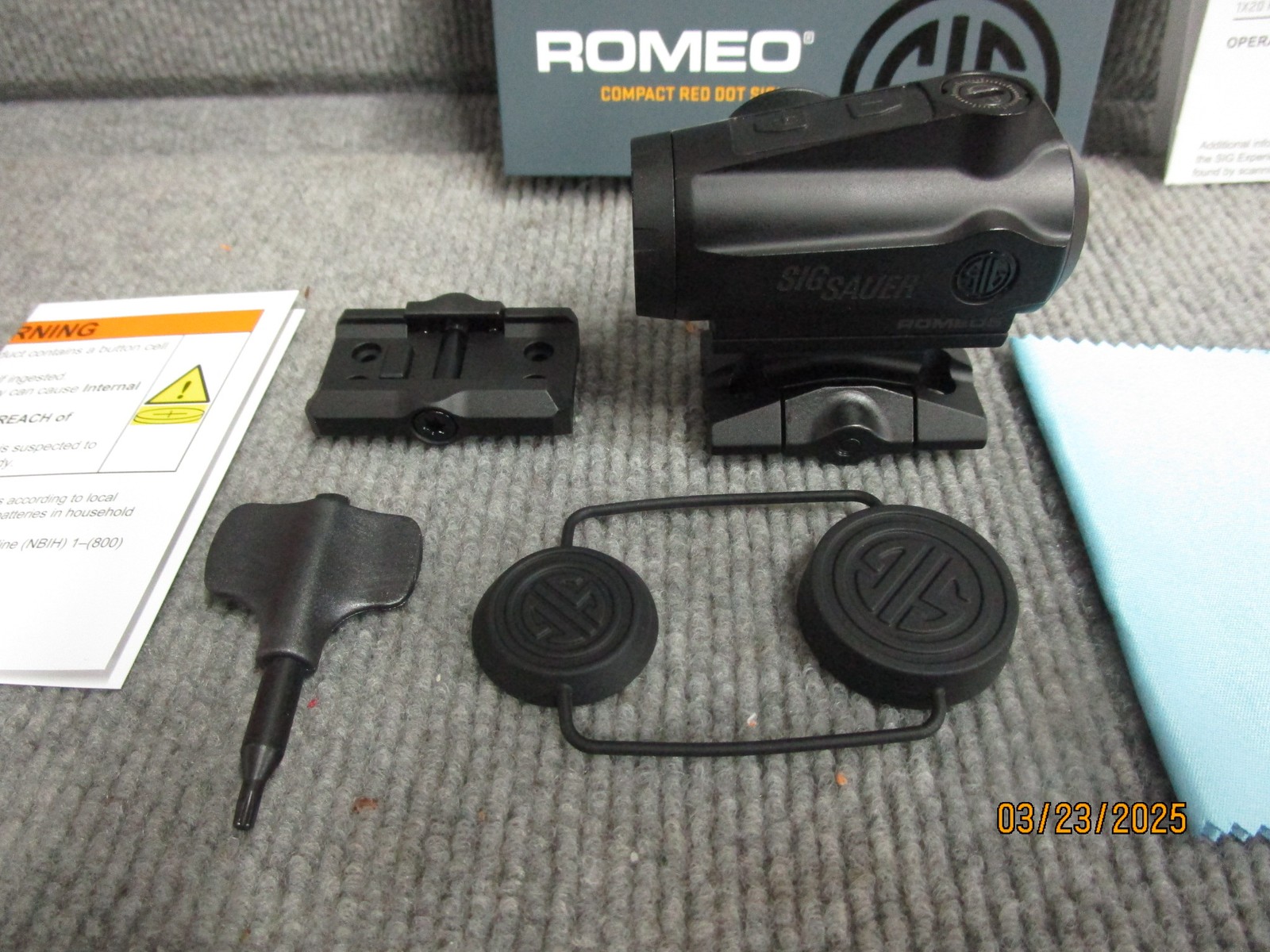 Sig Sauer Romeo 05 Gen II Compact Green Dot Sight SOR5102 New