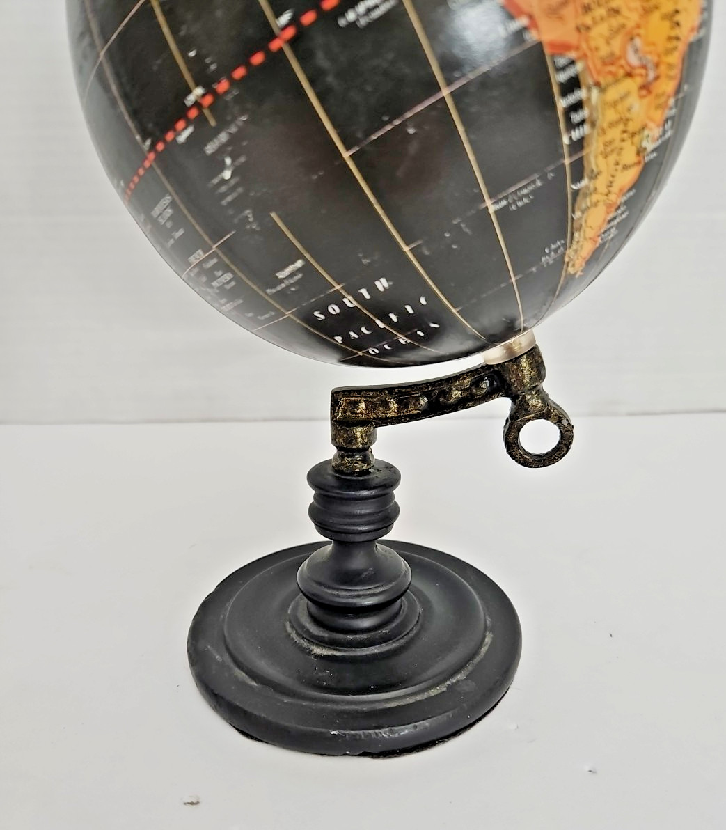 Tabletop World Globe Black Decorative Desk Decor Display