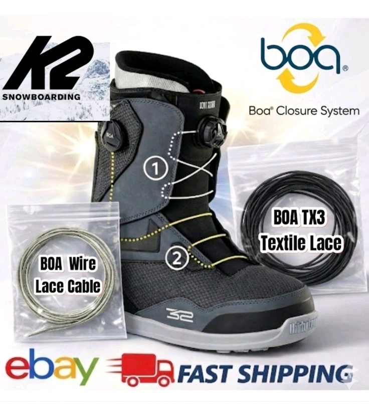 BOA Snowboard Boots Lace Cord Cable Wire How To Fix Repair Frayed Broken Damaged