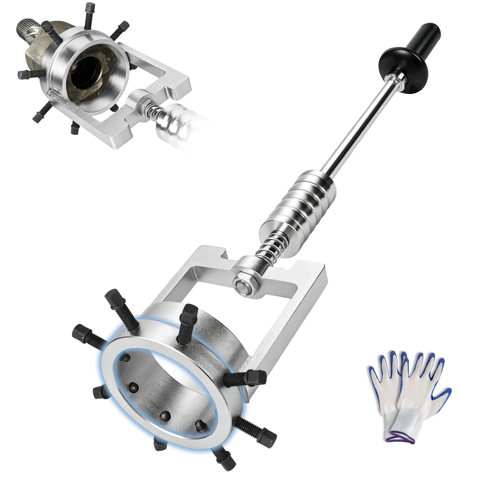3.75” CV Axle Removal Tool, Sliding Hammer Puller, 8 Bolts | Carbon steel,