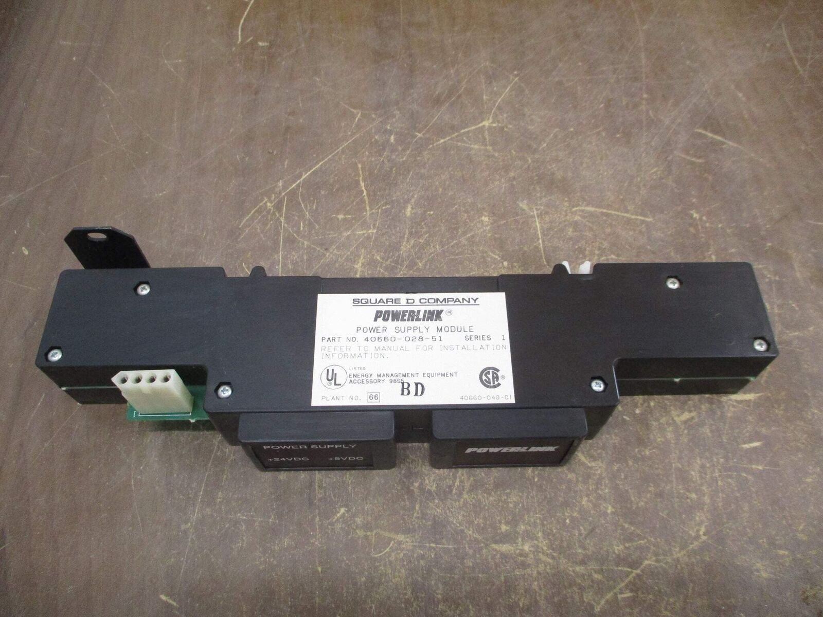 Square D Powerlink Power Supply Module 40660-028-51 Ser. 1 Used