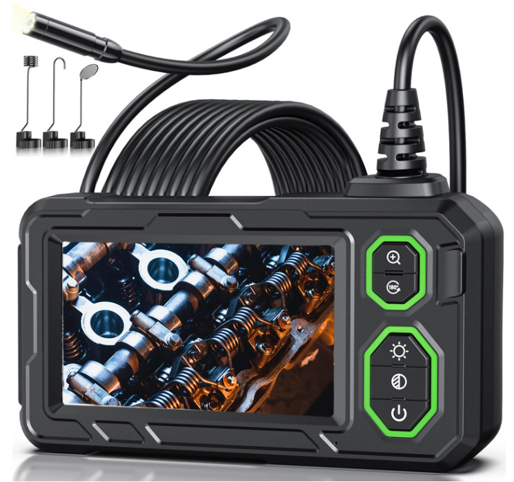 Cámara de Inspección 1920P 4.3'' con Luz LED y Cable Semirrígido 5 m