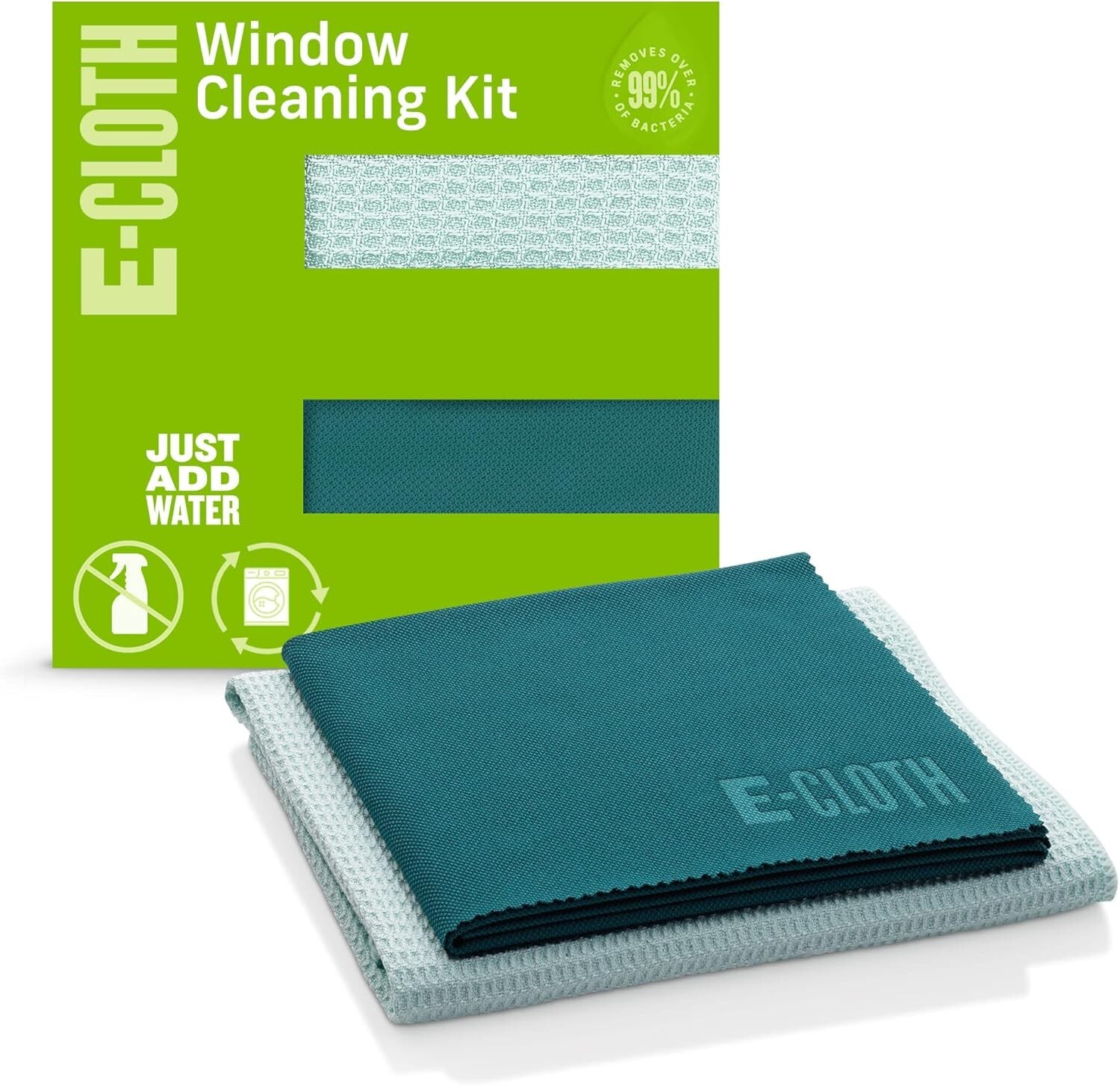 E-Cloth Microfiber Cleaning Cloth Glass Kit -  Window Towels for Cars, Windows