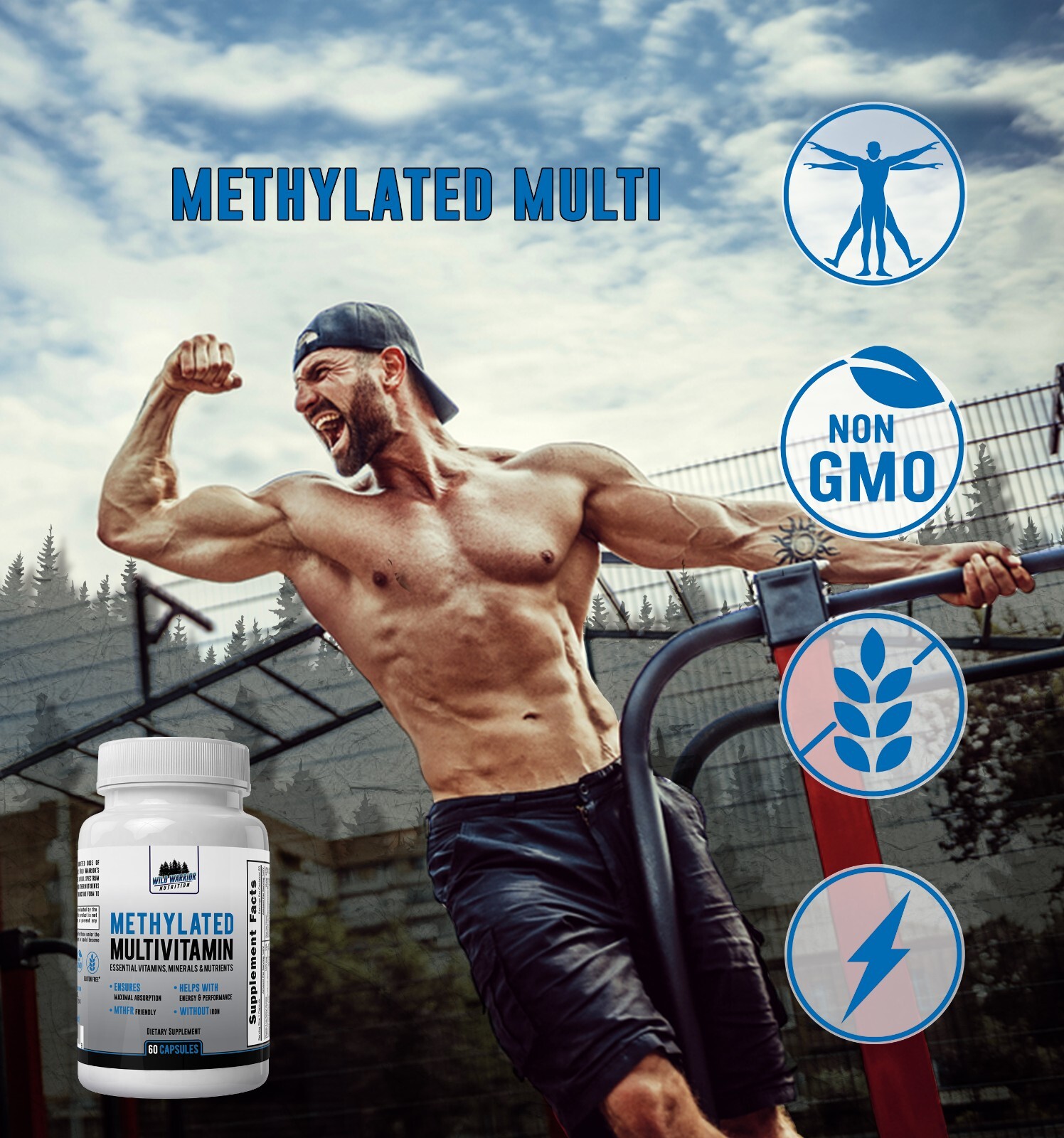 Methylated Multivitamin - Without Iron | Methylfolate | Methylcobalamin