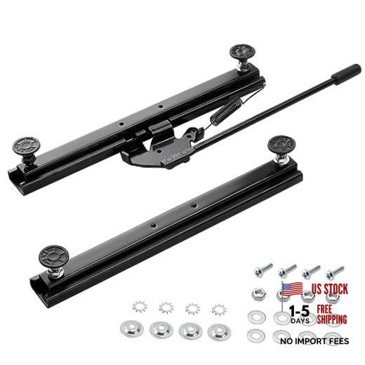 Seat Slider Kit with Hardware - Fits Go Kart, Go Cart, Bucket Seats - Universal