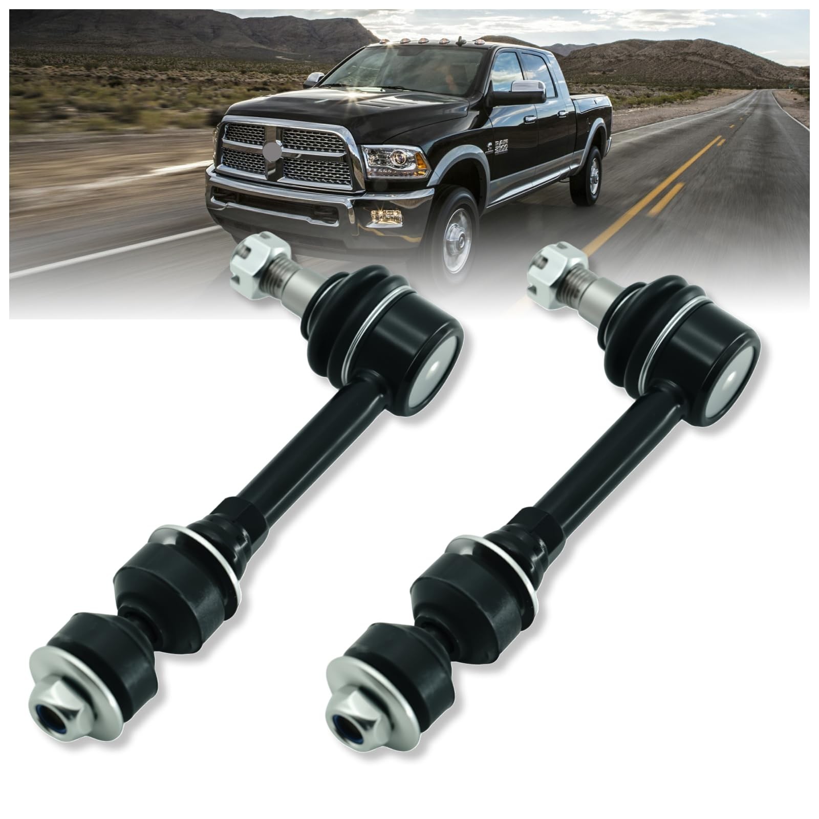 K7280 2Pcs Front Sway Stabiliser Bar End Link Compatible With Dodge 1995 1996...