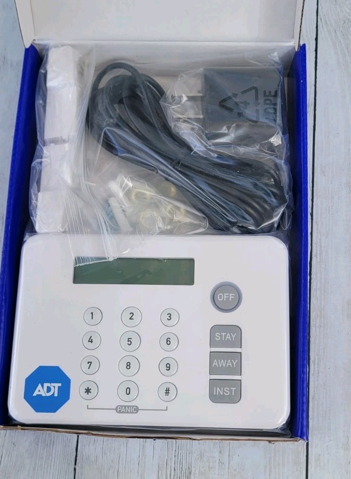 ADT Alarm Keypad Control Panel SKP2R0-27 w/ Power Supply & Mount Kit New